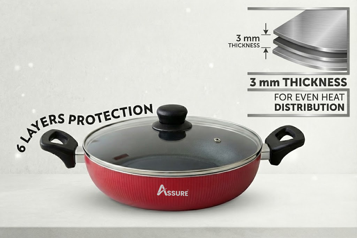 Non-Stick Kadhai With Lid- Premium Series