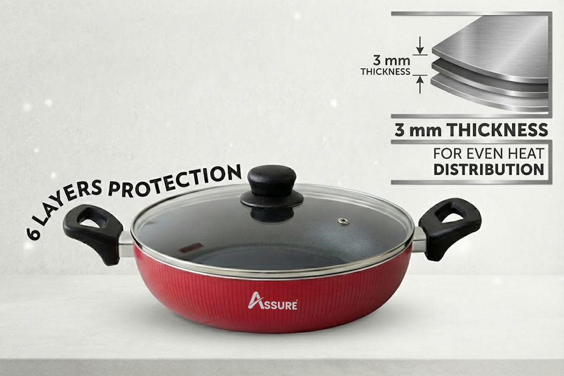 Non-Stick Kadhai With Lid- Premium Series