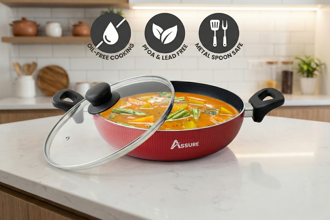Non-Stick Kadhai With Lid- Premium Series
