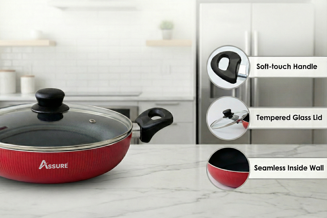 Non-Stick Kadhai With Lid- Premium Series