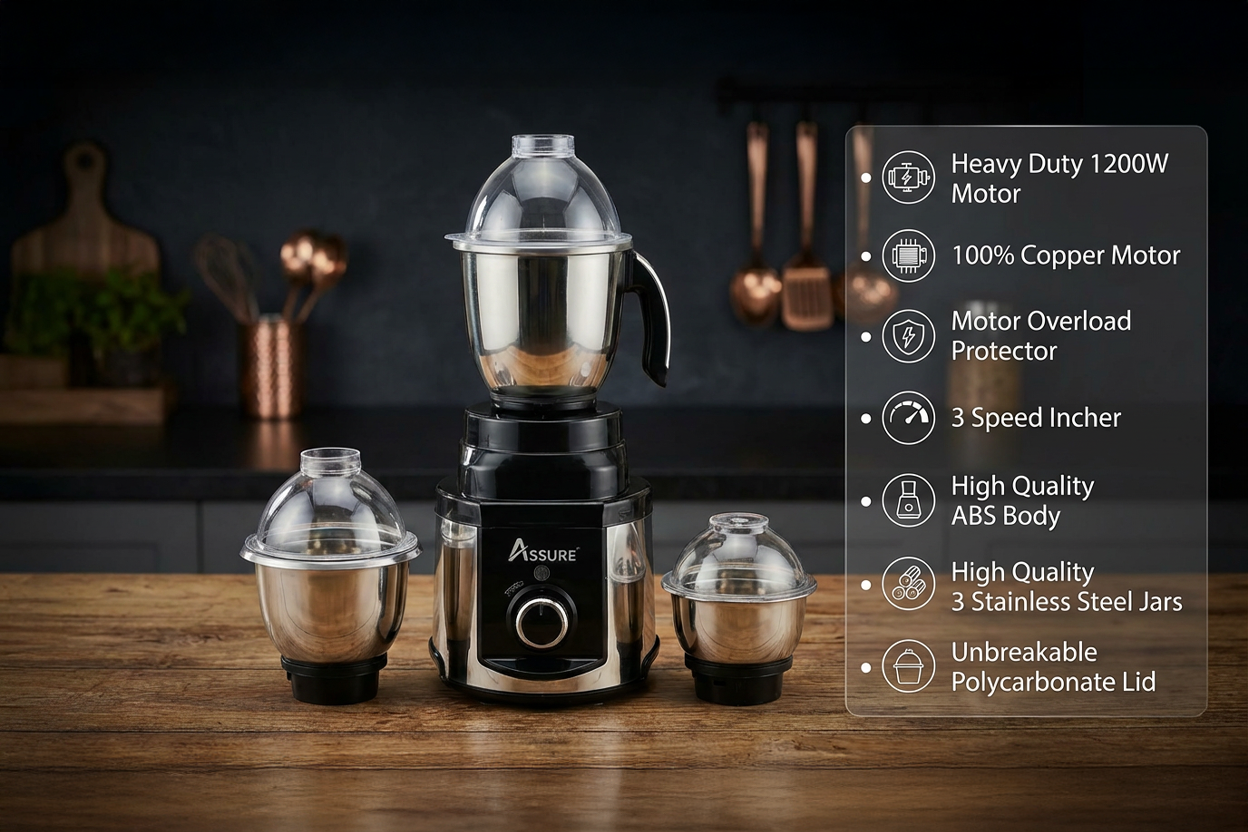 Steelo 1200W Mixer Grinder