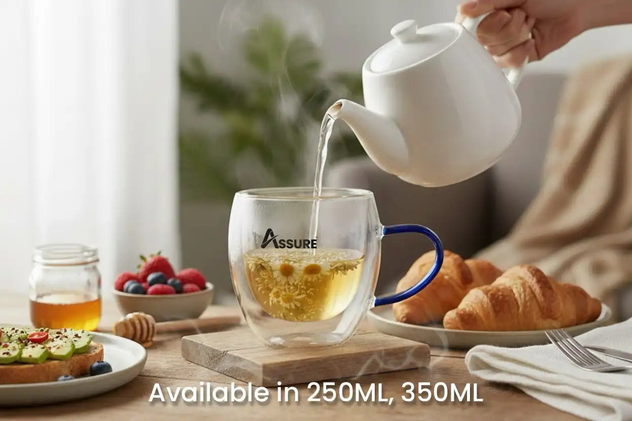 Double Wall Glass Pluto Mug