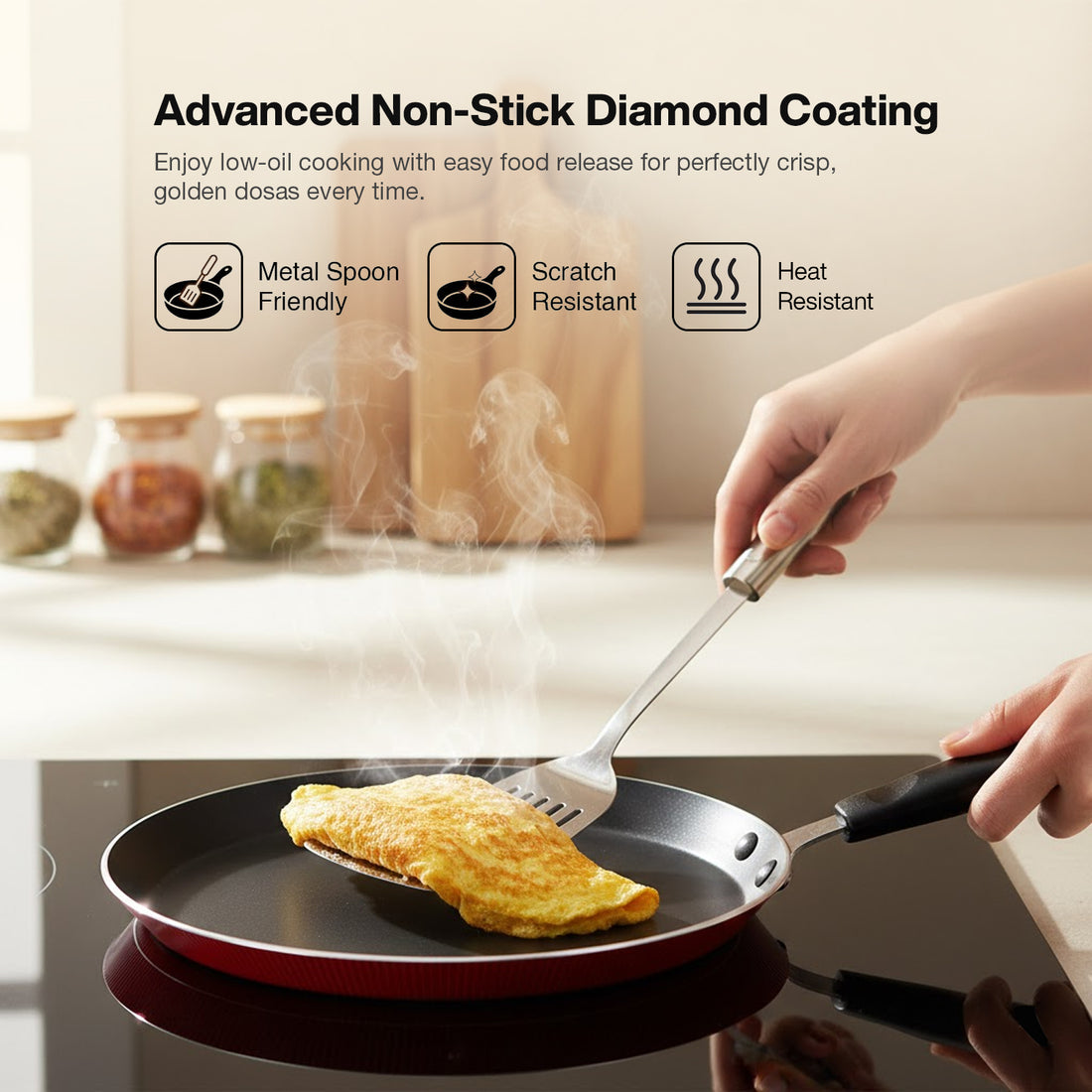 Crimson Dosa Tawa 26" Cm Premium Series