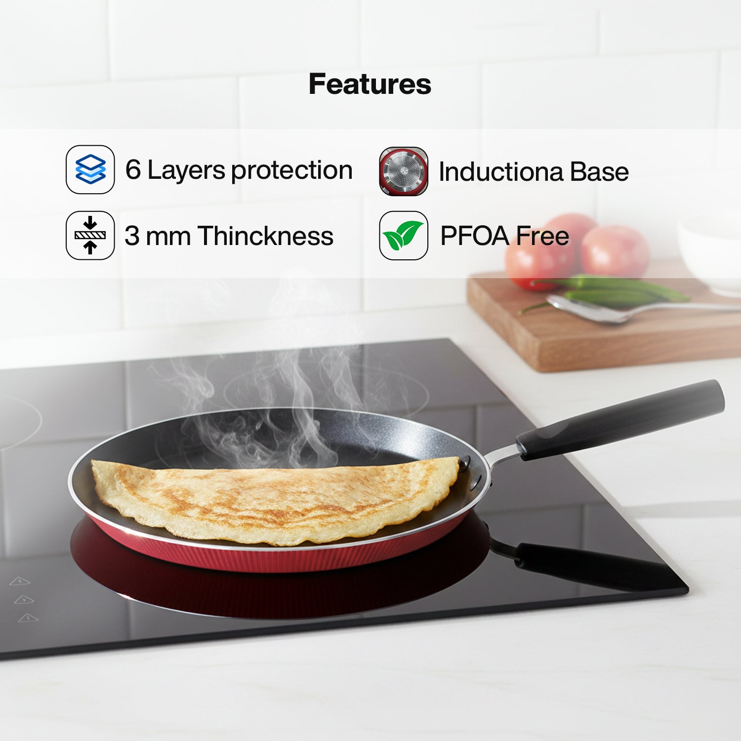 Crimson Dosa Tawa 26" Cm Premium Series