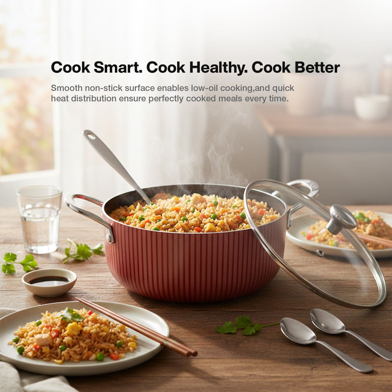 Non-Stick Casserole With Lid Premium Series