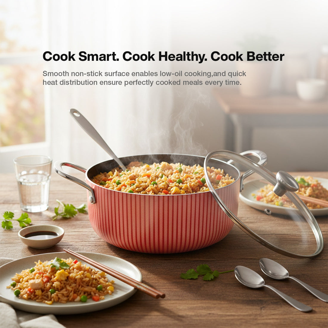 Non-Stick Casserole With Lid Premium Series