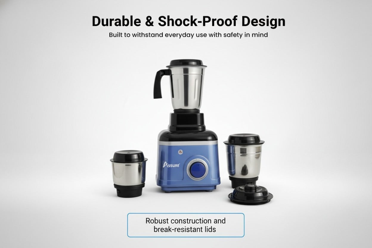 Prince 750W Mixer-Grinder With 3 Jars
