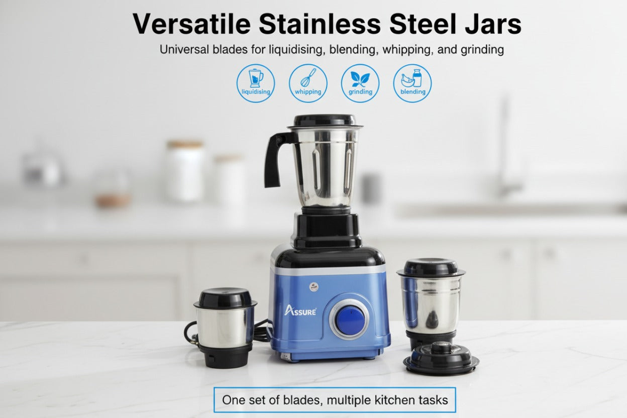 Prince 750W Mixer-Grinder With 3 Jars