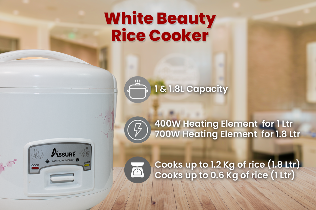 White Beauty Rice Cooker