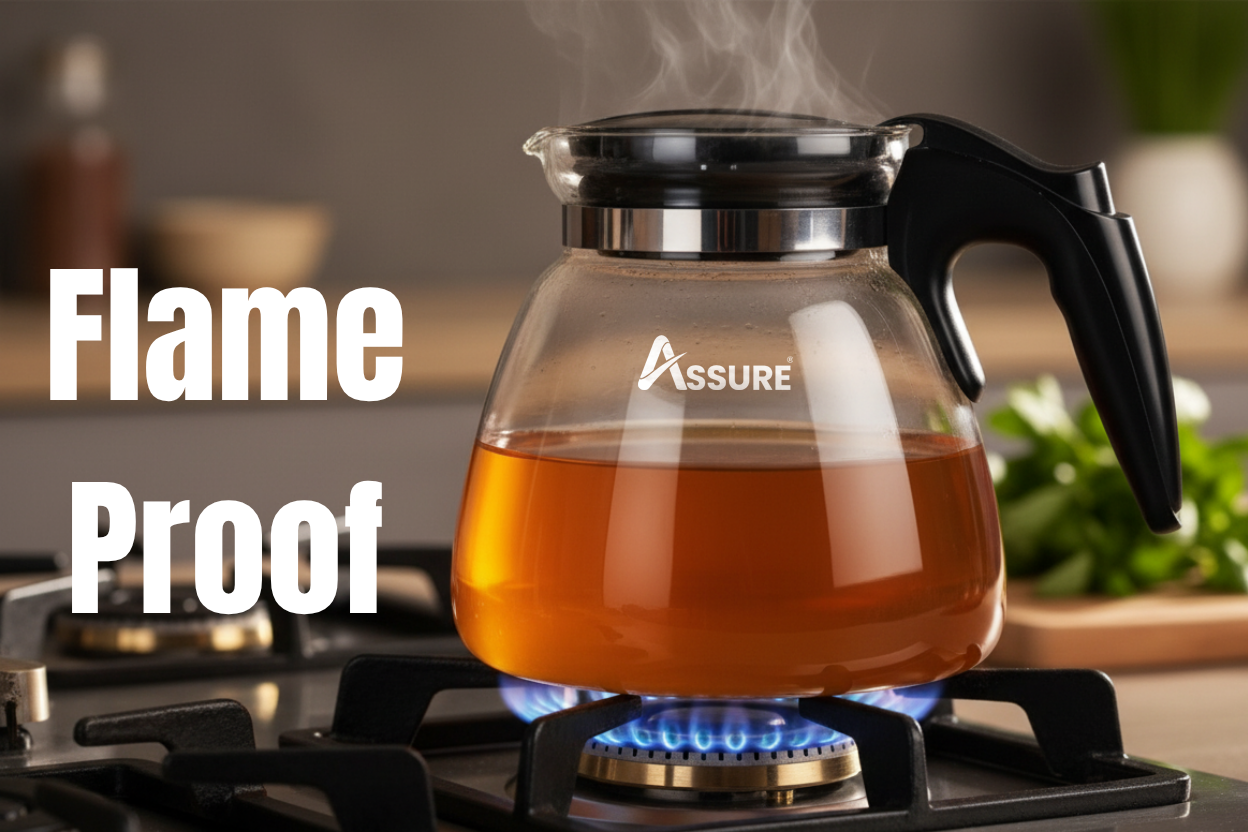 Flame Proof Borosilicated Pot