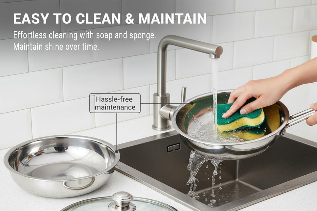 Tri-Ply Frypan With Glass Lid